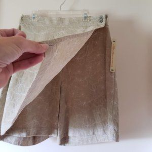 BILL BLASS Floral Skort Short Skirt 6